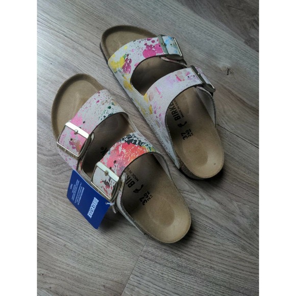 Birkenstock Arizona Flower Crush Suede Sandals - Picture 3 of 12